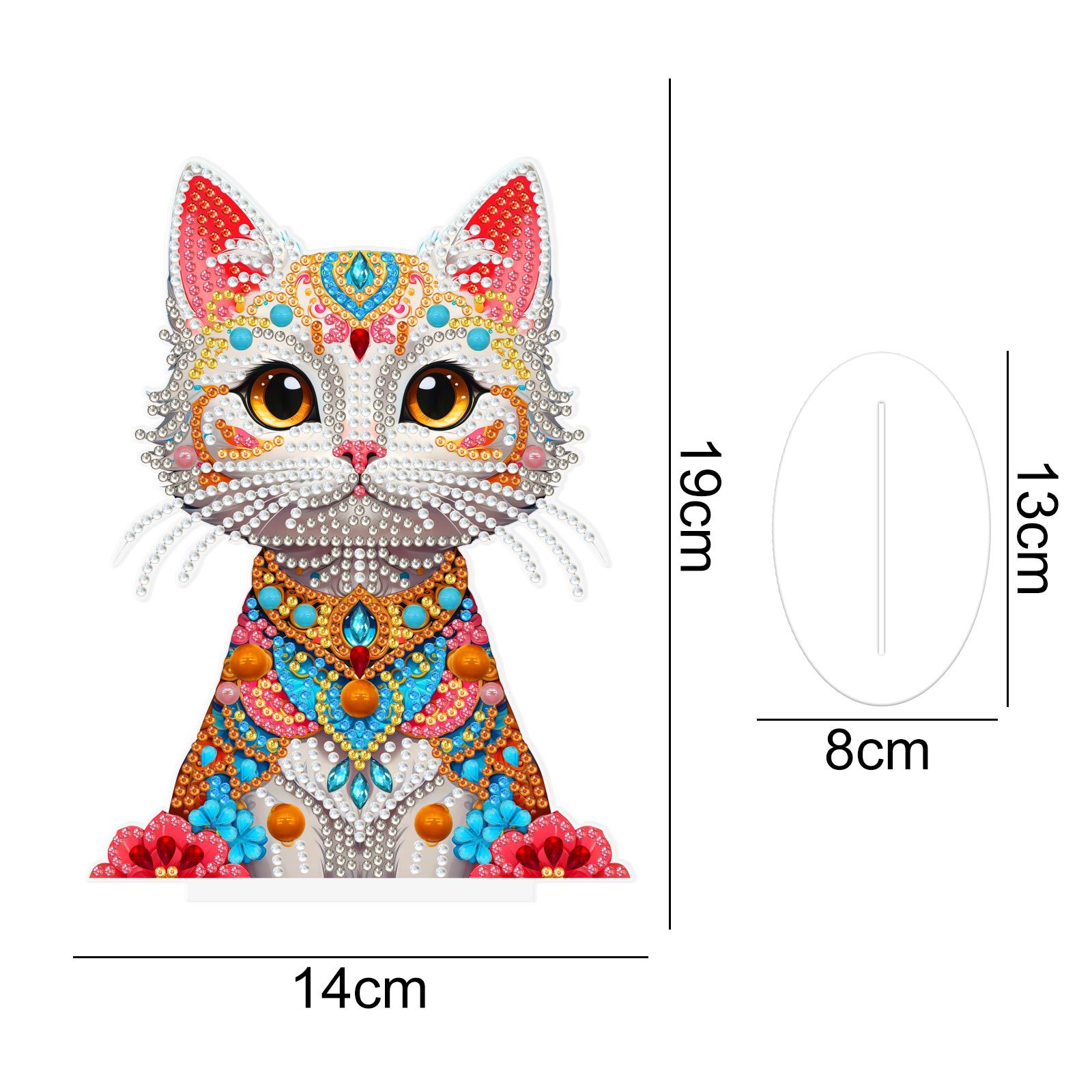 Explosiones transfronterizas de dibujos animados alrededor de dibujos animados adornos de escritorio finos gatos sala de estar decoración fábrica de pintura al por mayor