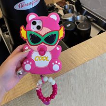 可爱墨镜奶嘴适用iPhone14pro max苹果12手机壳13硅胶软11女手链