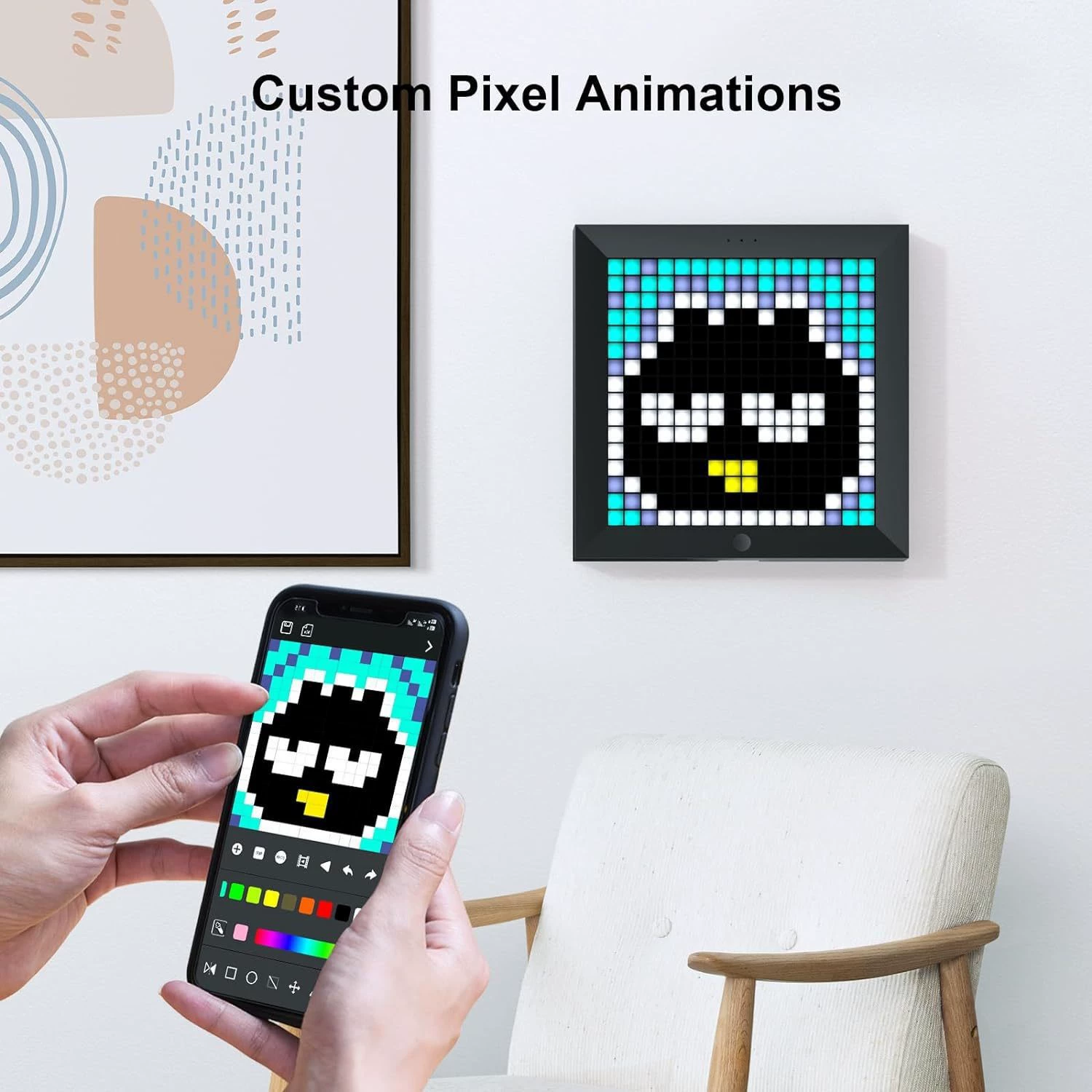 Пиксельный LED‑дисплей Divoom (Bluetooth), DIY настольный и настенный, 16×16/32×32/64×64, USB питание