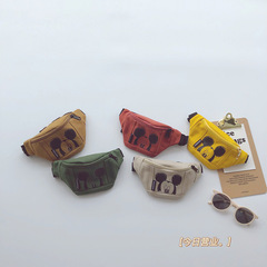 Children's Bag 2021 New Korean Style Fashion Cartoon Print Baby Chest Bag Lightweight Girl Waist Bag Accessory Pocket Wallet