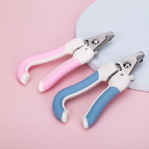 Cross-border pet nail clippers set file knife stainless steel for cats and dogs special nail clippers cleaning and beauty supplies