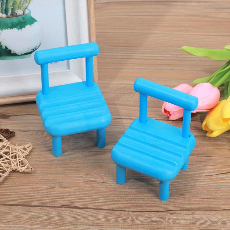 Mobile Phone Holder Small Chair Creative Desktop Cute Portable Lazy Folding Office Compact Stool Creative Bench