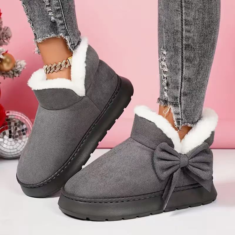 Nuevas zapatillas de algodón transfronterizas para el hogar de Amazon para mantener cálidas y gruesas parejas simples de otoño y invierno y medio paquete interior con muebles domésticos
