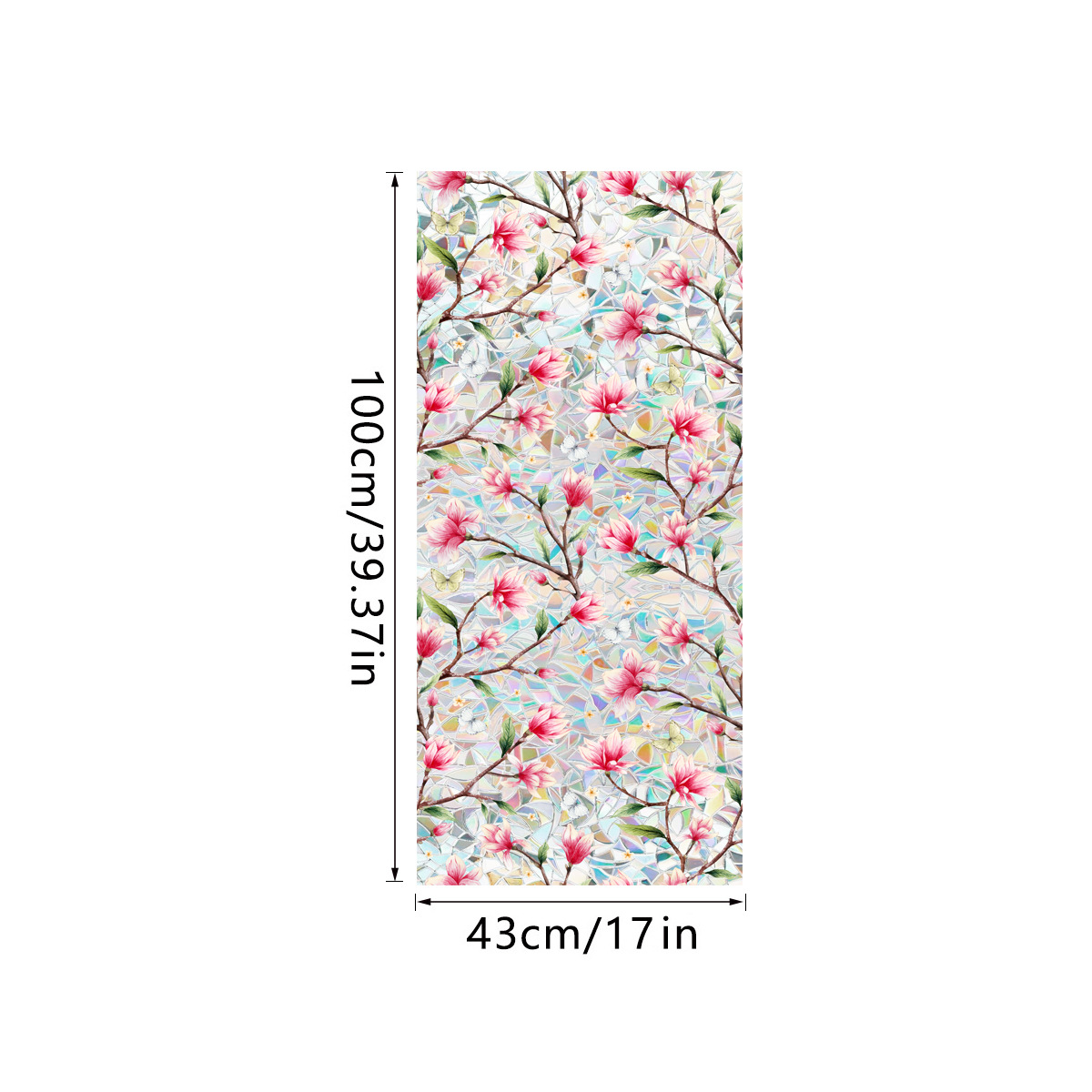 140g Weight Glass paster Home Textiles & Decor Type PVC Material Leaf Pattern Casual, Pastoral Style Casual Pastoral Leaf PVC Glass Paster Wall Art 163