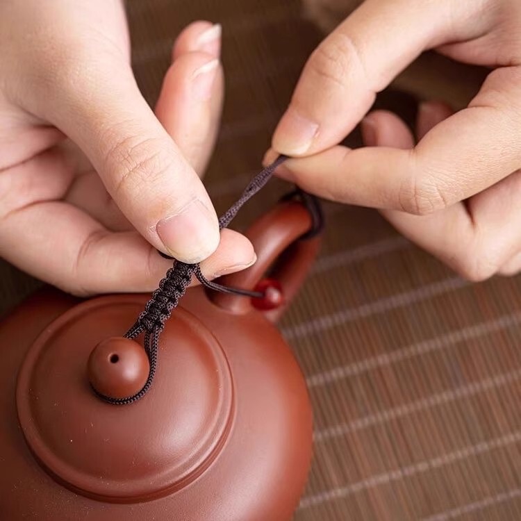 【Free Shipping】Woven Teapot Rope for Purple Clay Teapot Lid, Anti-Drop Teapot Strap, Useful Anti-Drop Teapot Rope 【Free Shipping】Woven Teapot Rope for Purple Clay Teapot Lid, Anti-Drop Teapot Strap, Useful Anti-Drop Teapot Rope