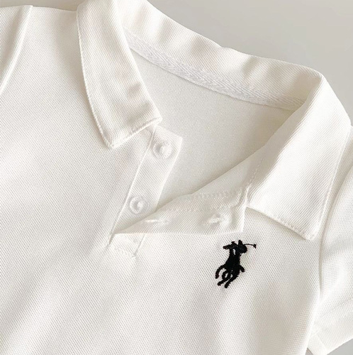 New summer knight lapel short-sleeved one-piece suit for boys and babies handsome summer polo shirt, baby climbing clothes, ha clothes