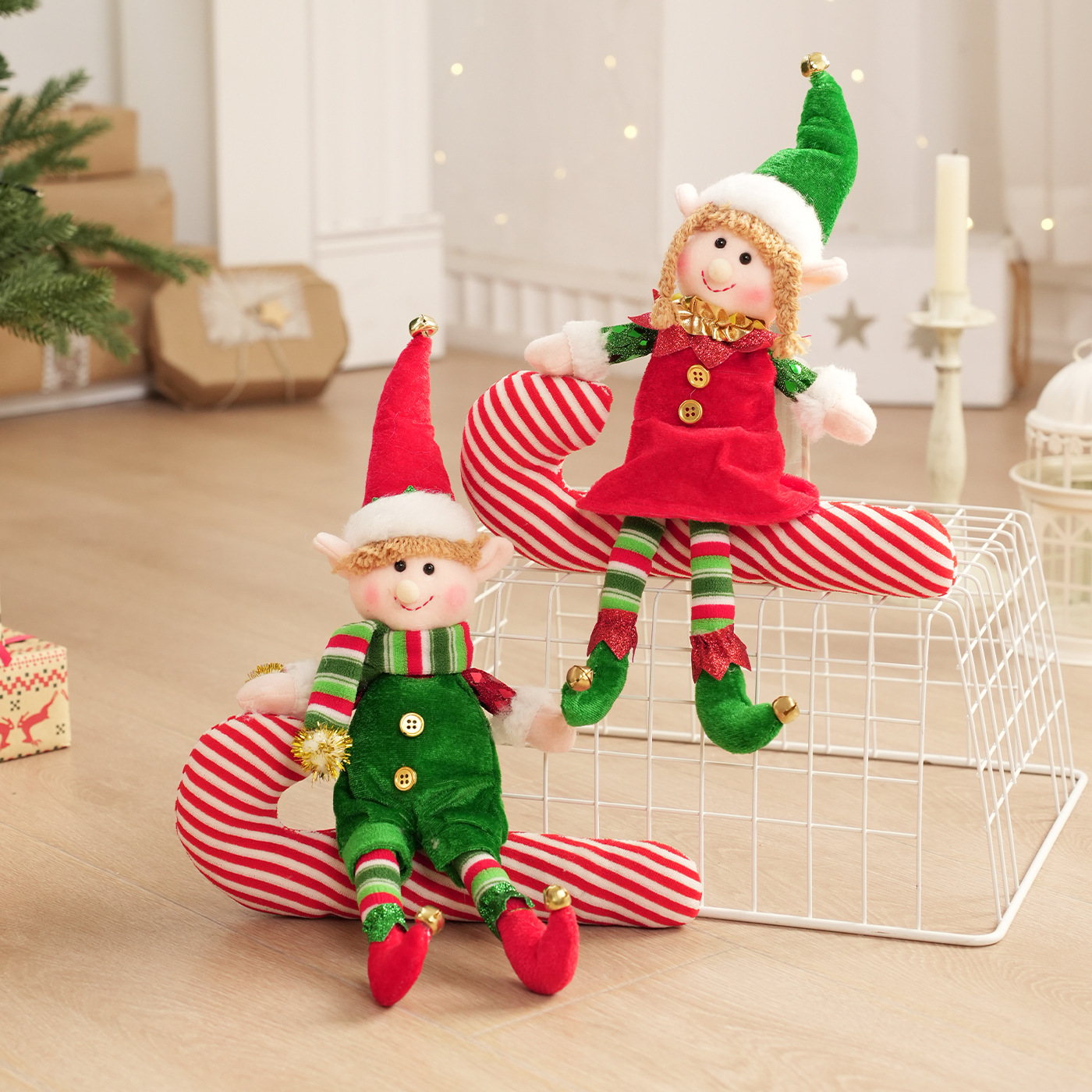 Muñecas de Navidad transfronterizas muñecas muñecas de tela encantadora elfos de Navidad decoración de mesa accesorios de diseño
