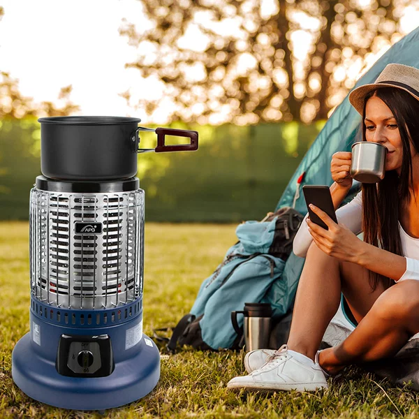 High-Power Heating Stove Liquefied Gas Outdoor Heater Cooking Gas Stove Camping Large Windproof Heater