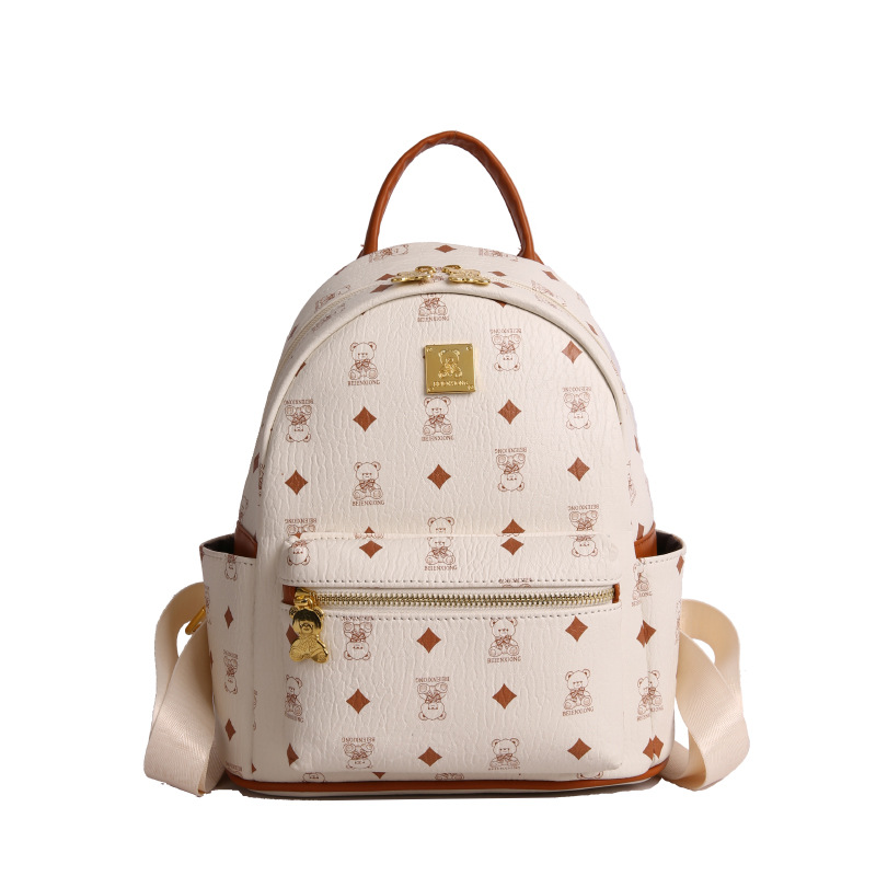 Nueva mochila de viaje de gran capacidad de dibujos animados lindos osos impresión mochila de mujer 2025 bolsas de mujer de viaje