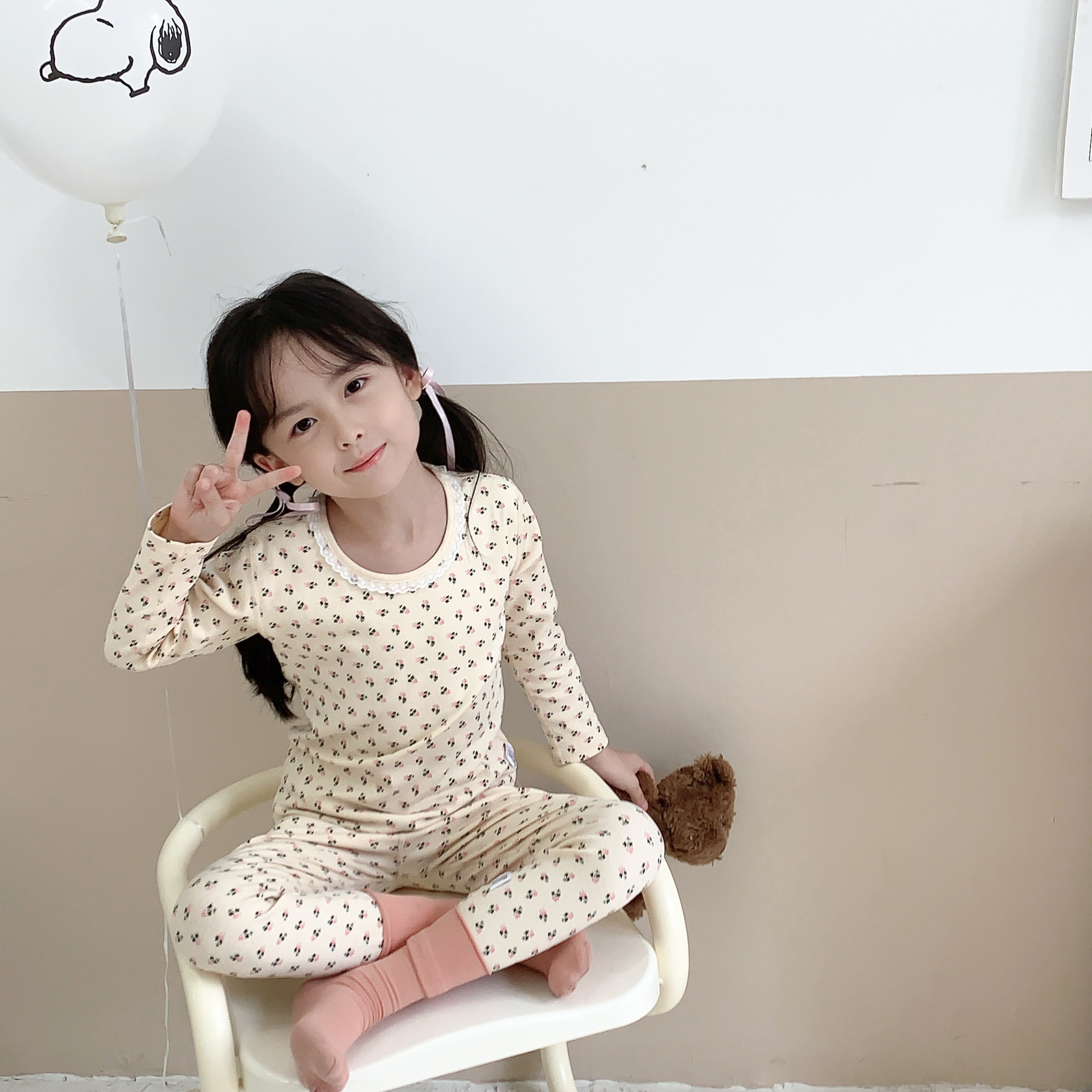 [Personalizado] Ropa de otoño de algodón con cremallera para niños, traje de pantalones largos, ropa interior deshuesada de algodón puro, tesoro para hombres, pijamas para niñas, servicio a domicilio