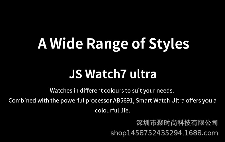 js watch7 ultra Bluetooth Call Smartwatch Voice Assistant Weather, Music Heart Rate, Blood Pressure undefined
