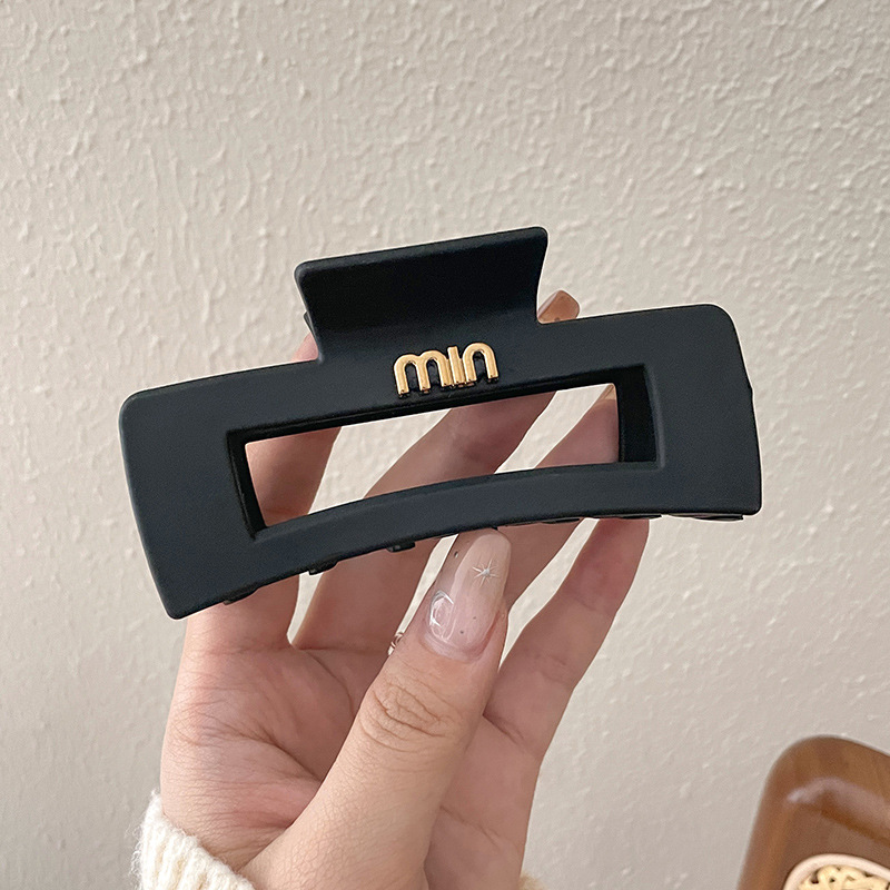 Clip de agarre, gran cantidad de cabello, horquilla esmerilada, horquilla simple, horquilla de tiburón, nuevo y exquisito tocado de alta gama, horquilla femenina