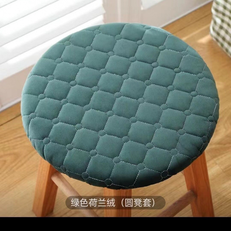 圆凳子套罩四季通用加棉圆形坐垫餐厅凳套加厚座椅套|undefined