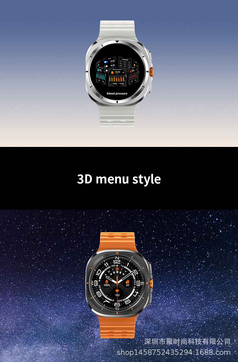 js watch7 ultra Bluetooth Call Smartwatch Voice Assistant Weather, Music Heart Rate, Blood Pressure undefined