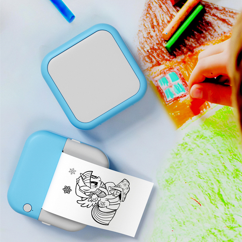 Mini Photo Printer Label Printer Journal Note QR Code Small Thermal Bluetooth Printer