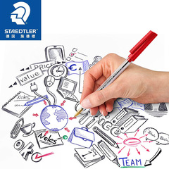 Wholesale Germany STAEDTLER Schulte Stick 430M Atomic Pen Red Blue Black Office Smooth Ballpoint Pen