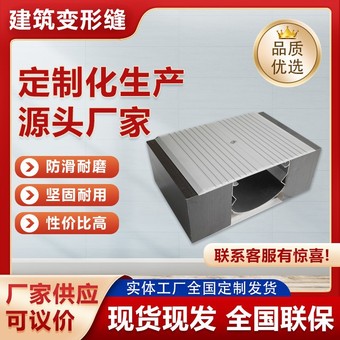 铝合金建筑变形缝不锈钢地面伸缩缝盖板源头工厂接缝专用变形缝