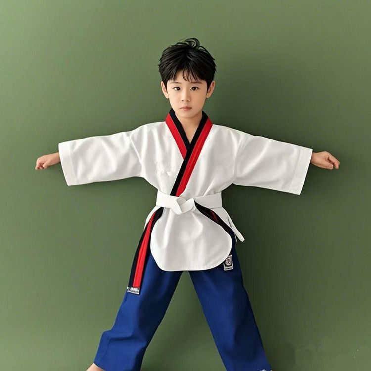 Poomsae Taekwondo Uniforms for Children and Adults Training Coach Uniforms Finished Uniforms