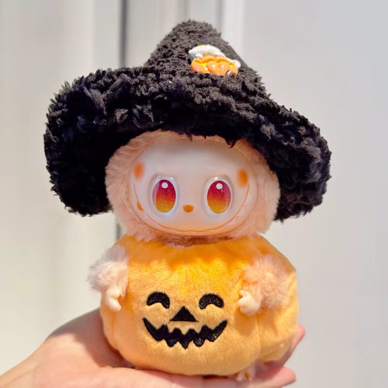 Suitable for Labubu First, Second and Third Generation Labubu Halloween Labubu Pumpkin Devil Baby Clothes Party Suit Suitable for Labubu First, Second and Third Generation Labubu Halloween Labubu Pumpkin Devil Baby Clothes Party Suit
