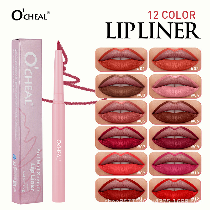 Cross-border best-selling product: TEMU's long-lasting, highly pigmented, precisely contouring, waterproof, and sculpting lip liner. OCHEAL