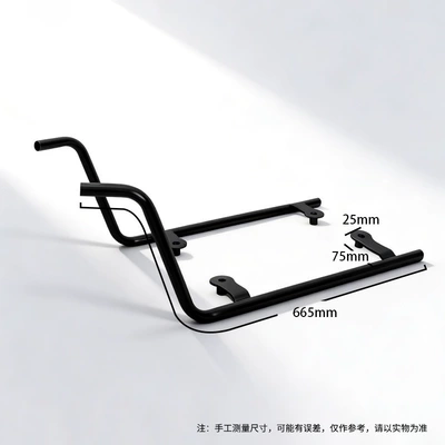 vehicle bumper, anti-fall exhaust bar, Motorcycle bumper - silver-front-bumper-spring-breeze-125