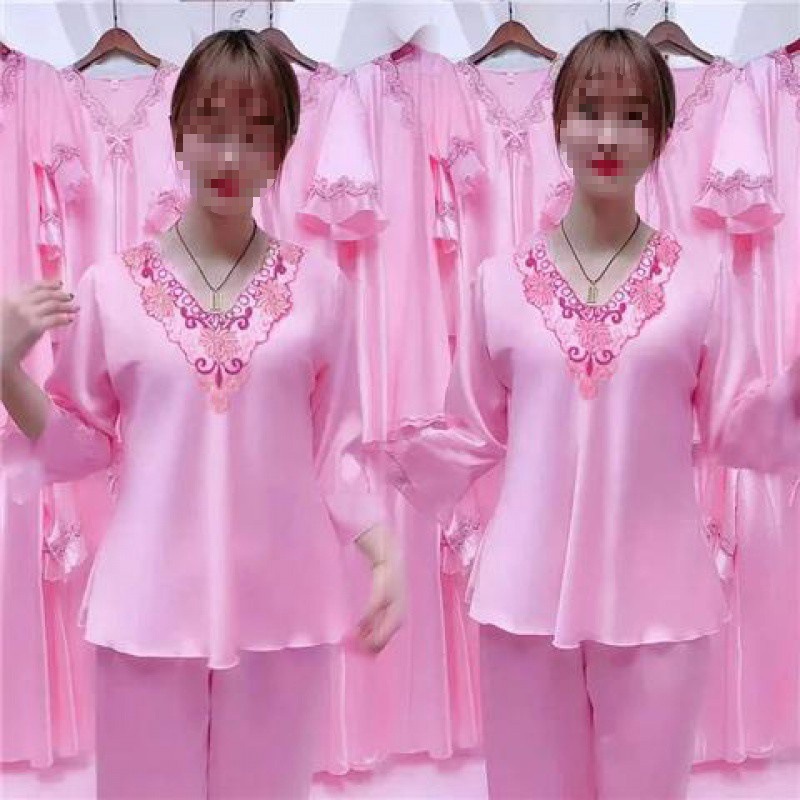 긴팔 8123 미디엄 핑크 세트