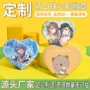 定制心形明星定做胸章