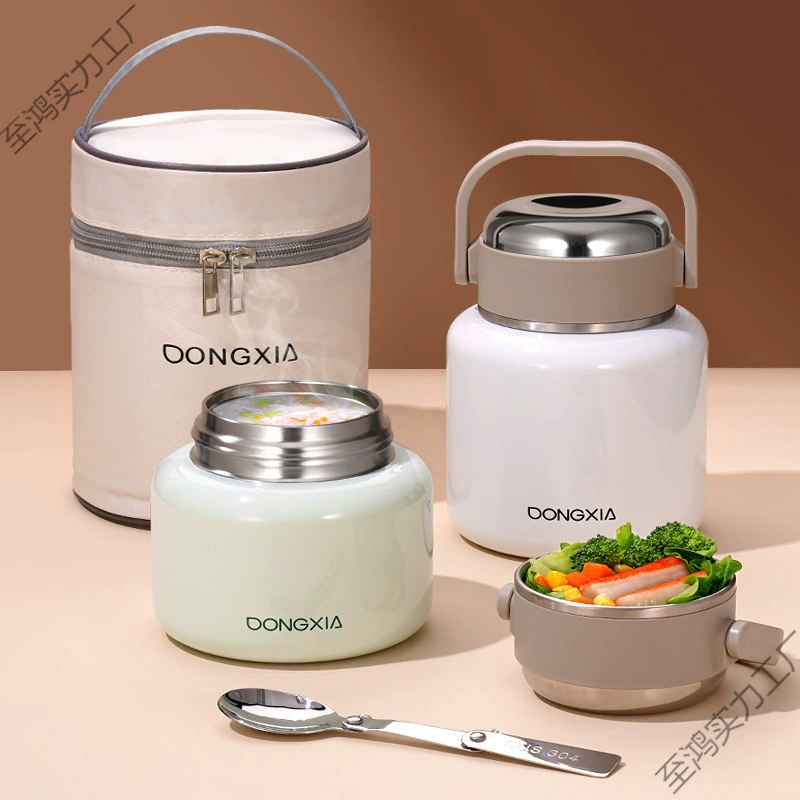 Термоизолированный ланч-бокс, портативная мультиварка, 24-часовой контейнер для еды, зимняя каша, чашка для завтрака, кастрюля для супа, новая модель.