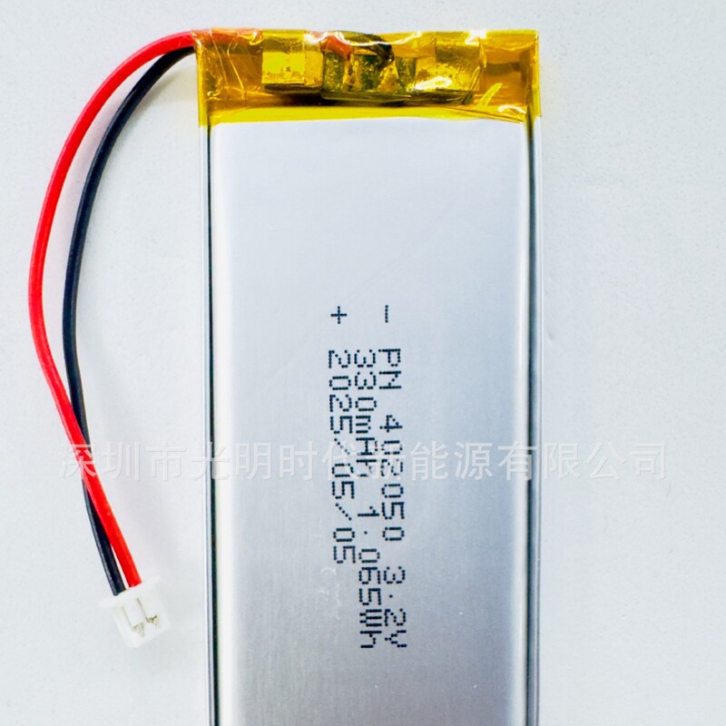 3.2V スクエアソフトパッケージリン酸鉄リチウム電池 402050-330mAh 非常灯避難標識リチウム電池|undefined