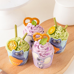 38th Goddess Day mini cake cup food grade baking special disposable insert card high temperature resistant three-dimensional cake cup