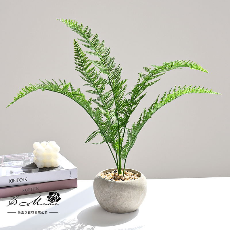 Bonsái Artificial de Hoja de Palma para Decoración del Hogar image 5