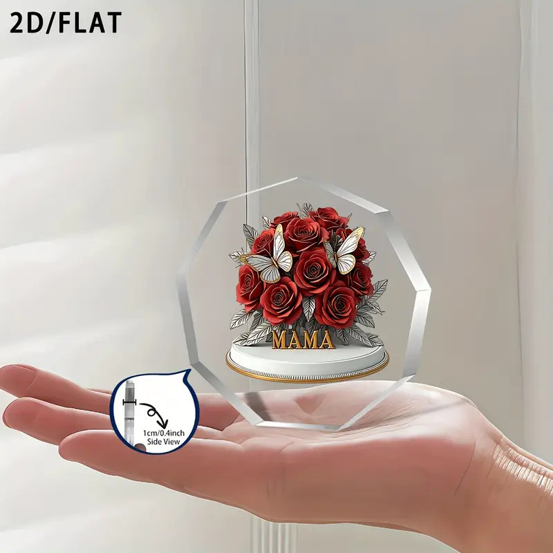 Amazon 新製品ホットセール透明九角形アクリル蝶飾りデスクトップ装飾工芸品テーブルセッティング|undefined