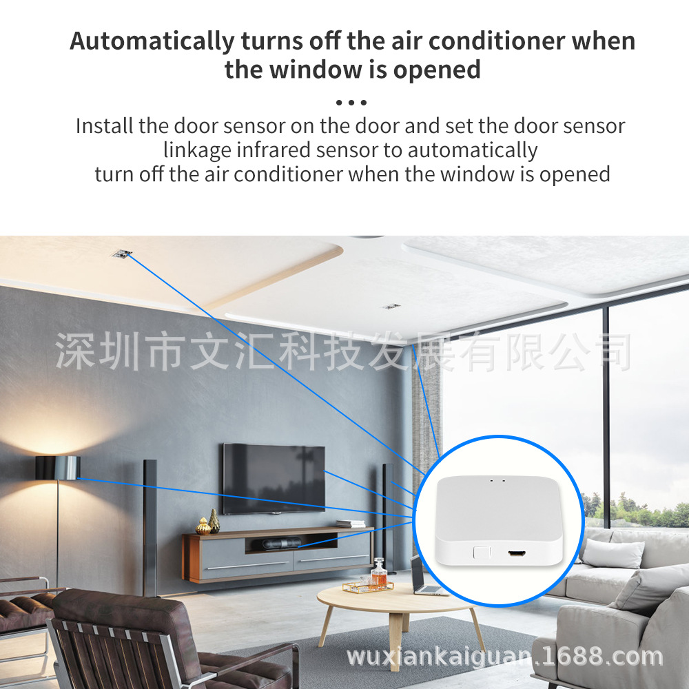 Graffiti Zigbee Gateway Bluetooth Inalámbrico Multimodo Gateway Smart Home Control Smart Network Escena de toda la casa