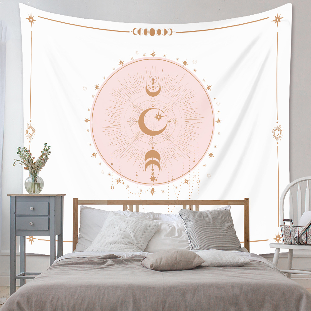 Simple Sun Moon Printing Background Decoration Hanging Cloth Wholesale Nihaojewelry display picture 3