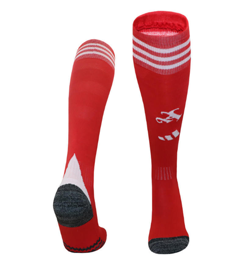 26 club tailandés Copa del Mundo calcetines de fútbol para hombres toallas profesionales sobre la rodilla antideslizante calcetines gruesas para adultos y niños