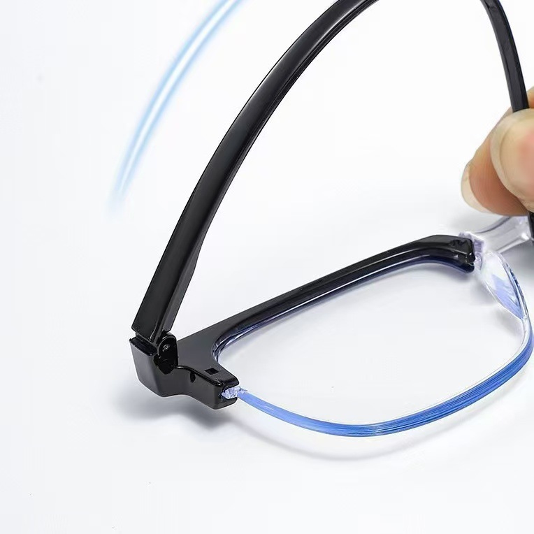 Nueva moda ceja retro medio marco anti-luz azul gafas de presbyopia de alta definición gafas de presbyopia zoom inteligente