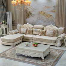 地中海欧式布沙发款直销三件套批发家用