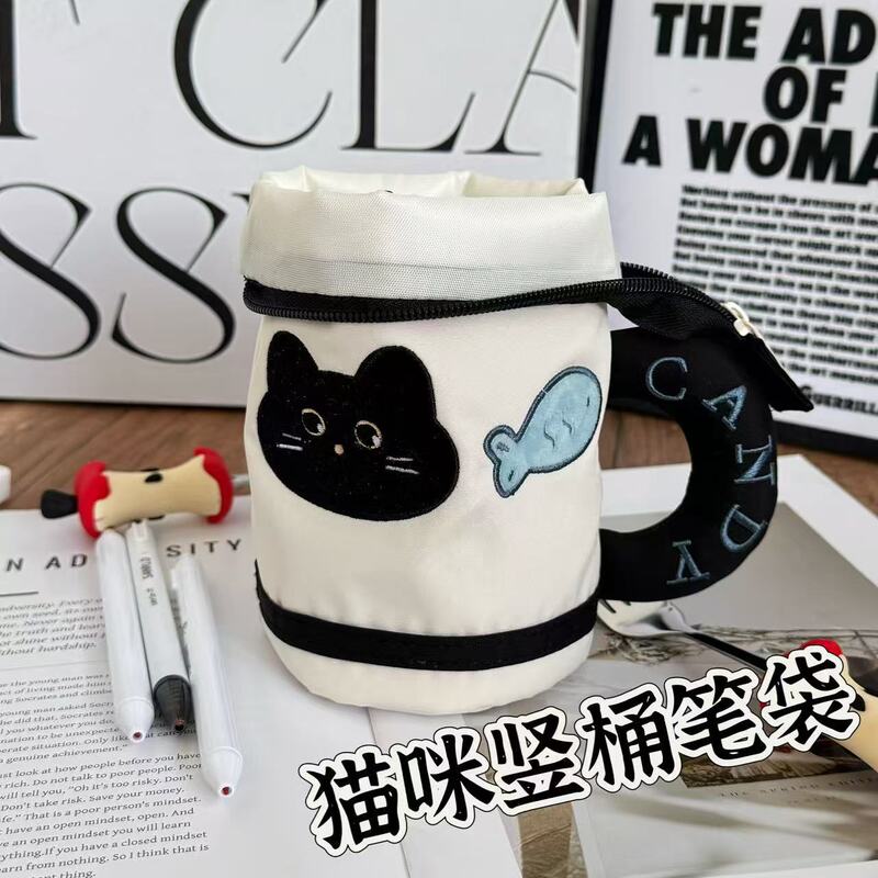 创意卡通苹果水杯笔袋ins风文具袋小众设计学生文具铅笔盒收纳|undefined