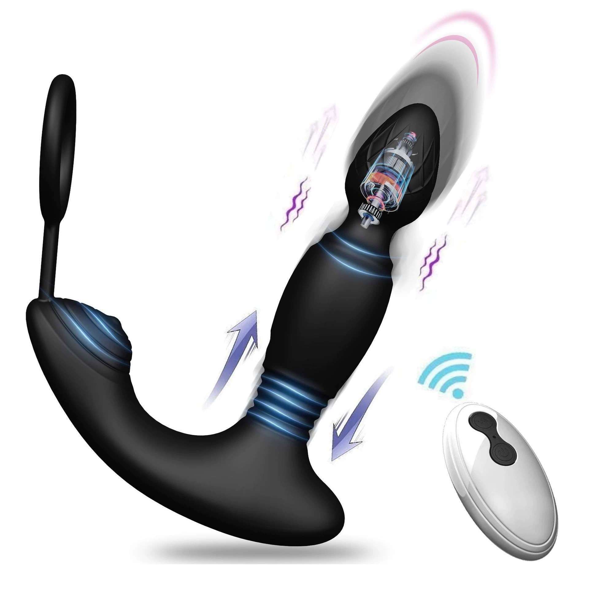 Men's Prostate Massager, Vibration with Remote and APP Control, Waterproof Rechargeable