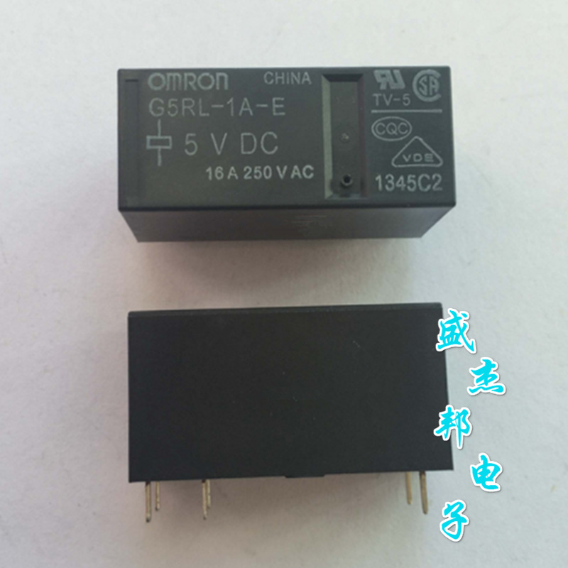 G5RL-1A-E-5VDC 12VDC 24VDC 16A 6脚功率继电器全新现货