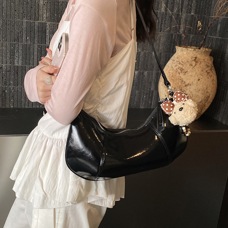 Bolso de textura de mujer 2026 nueva primavera retro bolso de corn bolso de nicho bolso de bolsas diarias de viajes