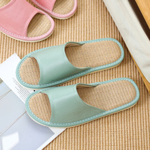 定制真皮拖鞋家用女夏季室内防滑皮质透气亚麻皮拖鞋头层牛皮家居