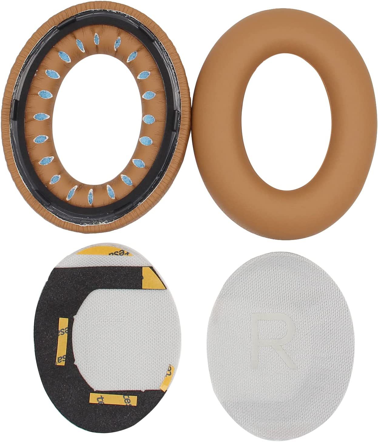 Orejeras caqui con almohadilla de algodón