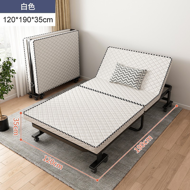 Almuerzo de alta gama Cama plegable Cama individual Cama temporal para huéspedes domésticos Cama de escolta de confinamiento Oficina Siesta Sofá cama