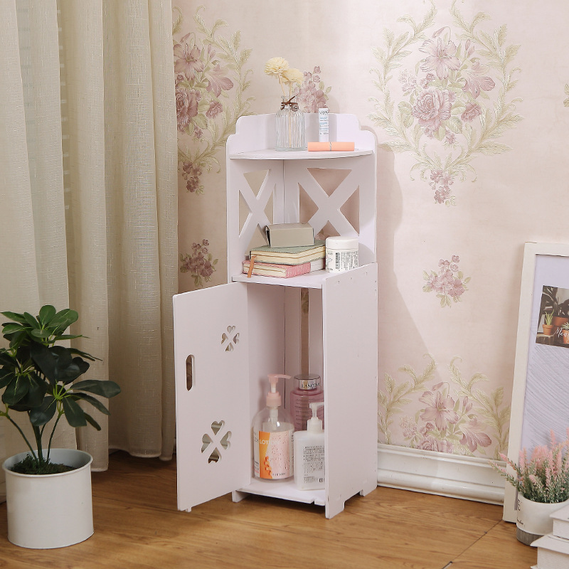 Estante de almacenamiento de baño sin golpes estante de almacenamiento de inodoro doméstico de pie estante de almacenamiento de artículos diversos de múltiples capas