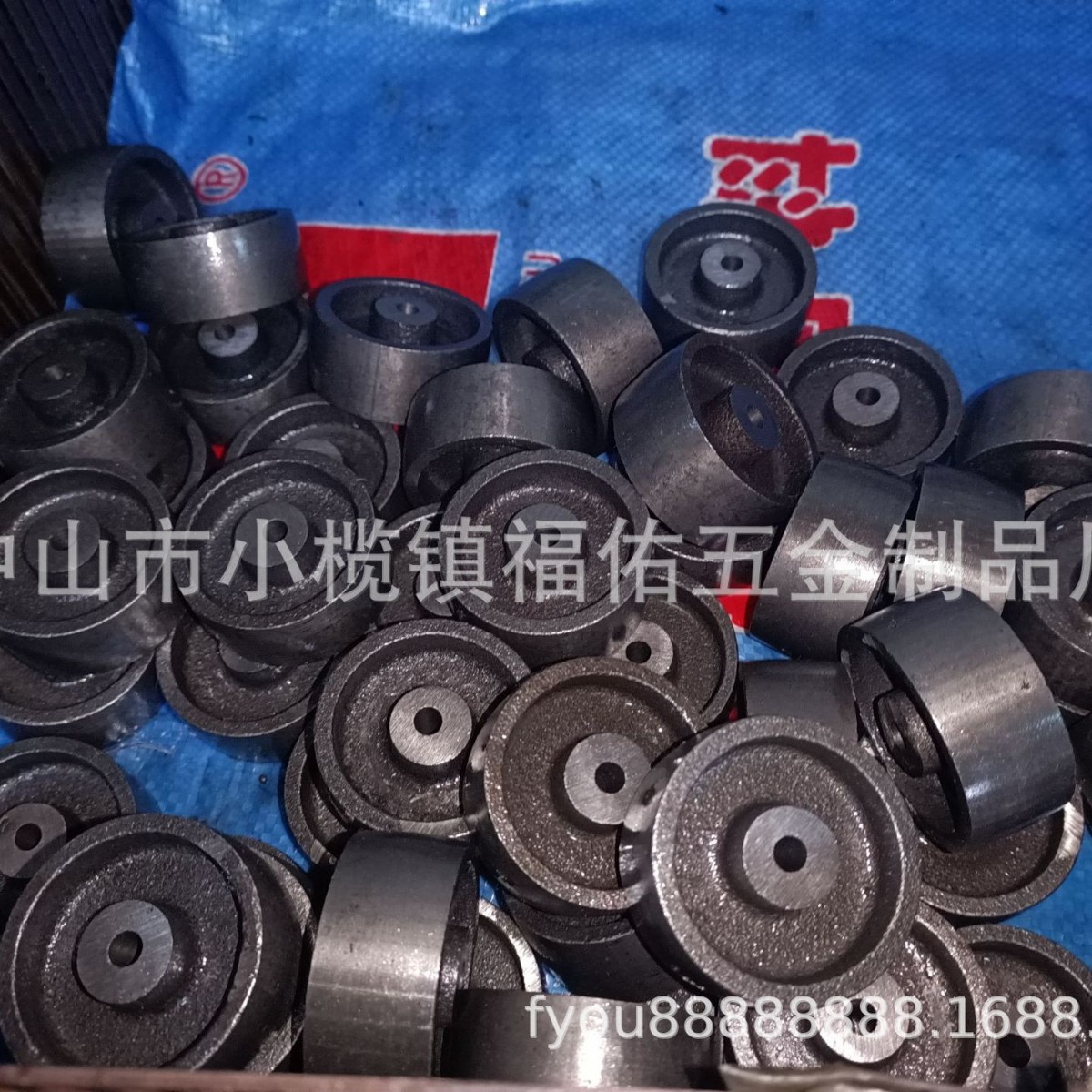 轻型中型全铁单轮耐高温铸铁轮子1寸1.25寸1.5寸2寸2.5寸3寸厂家