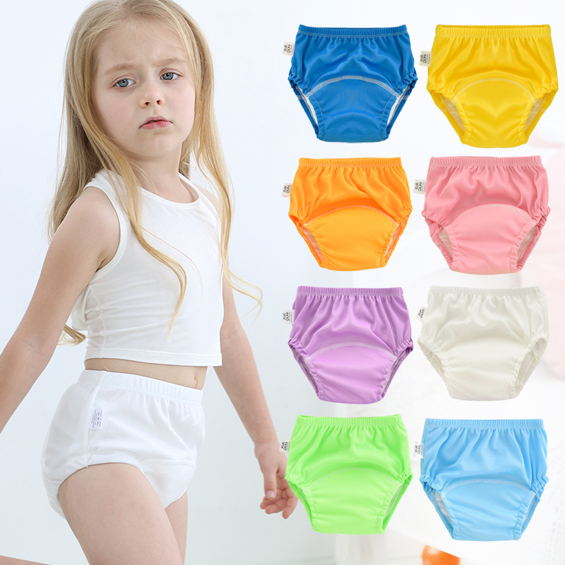 Baby Learning Pants Full Polyester Training Pants Washable Infant Class a Diaper Pants Pocket New Diaper Pants Children Wholesale