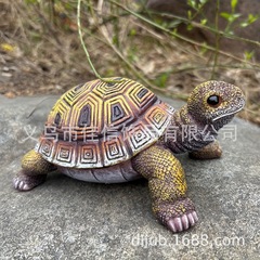 国境を越えた鮮やかな樹脂カメガーデニング像カラフルなデザイン庭のテラス屋外装飾用