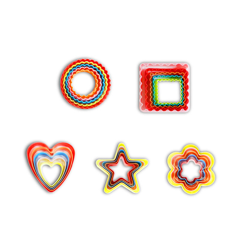 5PC塑料迷你蛋糕模饼干模烘培小工具蛋糕模具 烘焙 家用