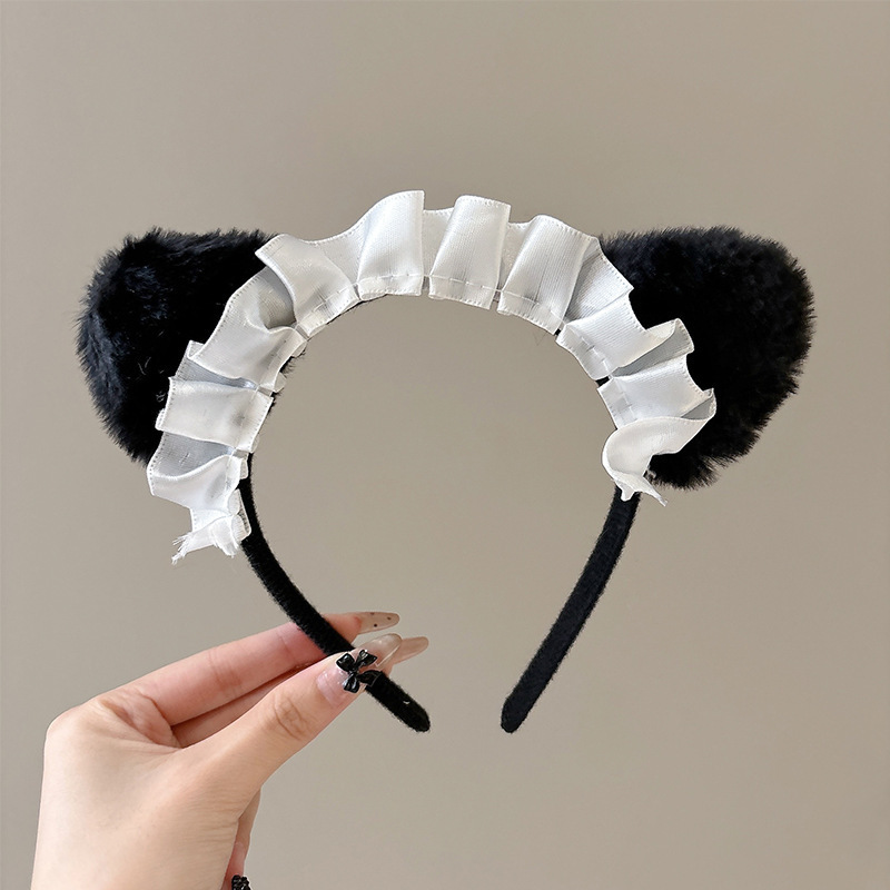 Cute pelúcia lavado facial correa de cabello para mujeres 2025 nuevo tipo de máscara especial para el cabello de maquillaje atar cabello correa de cabello